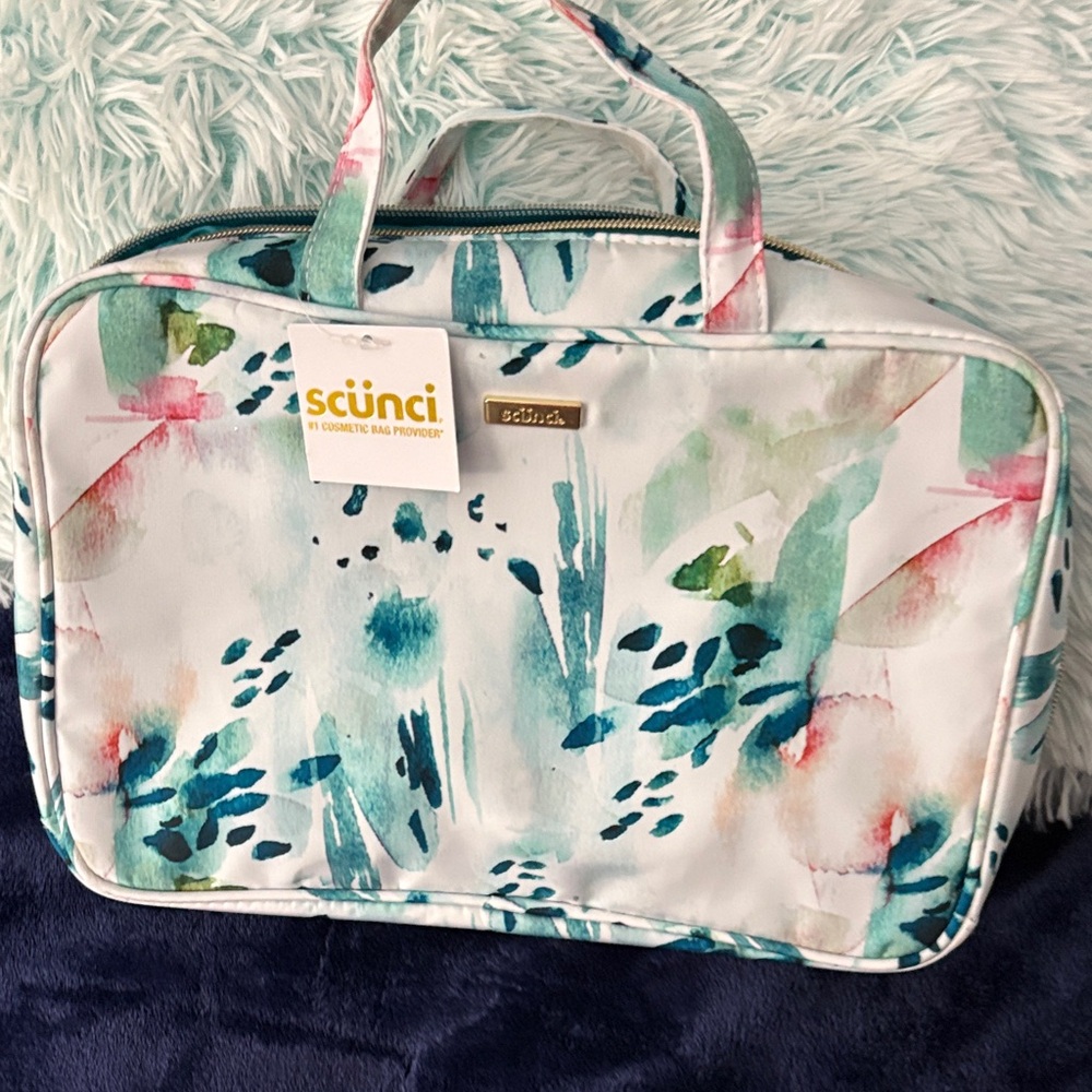 Floral Cosmetic Bag - Multicolor